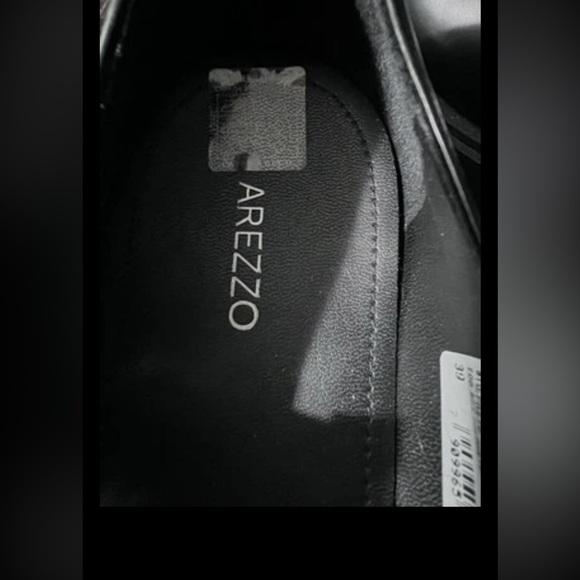 Arezzo Black Leather Mary Jane Women's Chunky Lug Sole Shoes Size 39 Worn Once!! - Picture 8 of 8